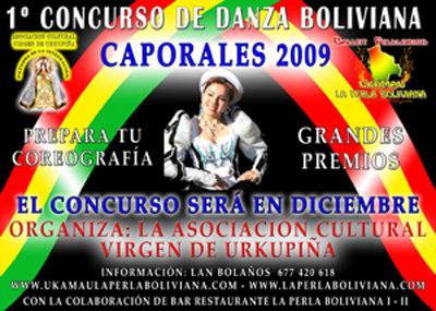 La Asociación Cultural “Virgen de Urkupiña” organiza un concurso de “Caporales”